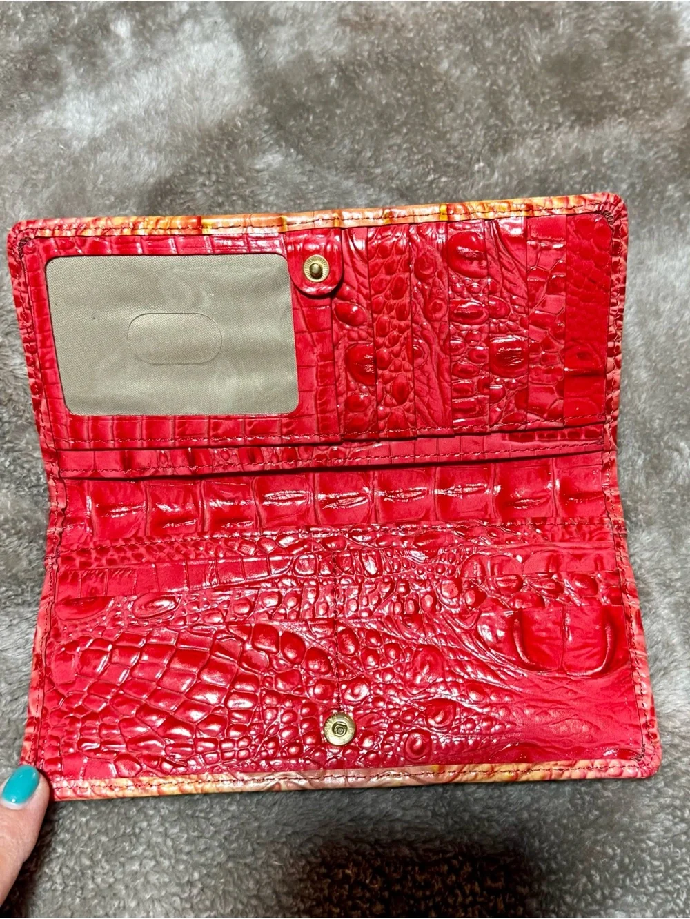 Brahmin Tia Tote in Infusion Ombré Melbourne with matching Brahmin Wallet.